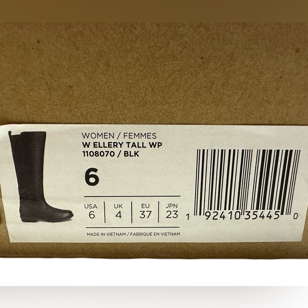 NEW Teva Womens Size 6 Black Leather Tall Ellery Waterproof Boot *Display Pair* - Picture 9 of 9